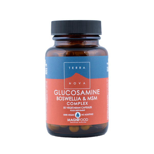 Glucosamine, Boswellia & MSM Complex, 50 kapslit, Terranova, Vegan