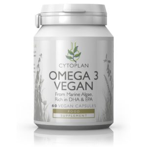 OOMEGA 3 TOIDULISANDID VEGANITELE, Cytoplan Omega 3 vegan, 60 kapslit
