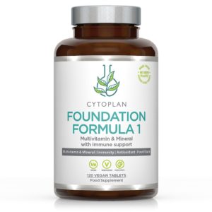 MULTIVITAMIINID JA MINERAALID TÄISKASVANUTELE, Cytoplan Foundation Formula 1, 120 tabletti