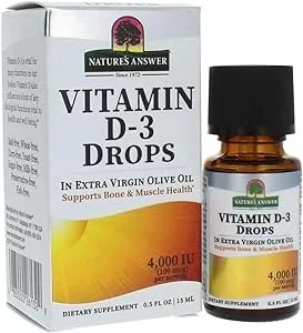 VITAMIIN D3 tilgad 2000IU oliiviõliga, 15ml, Nature´s Answer