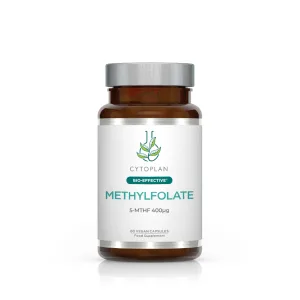 METÜÜLFOLAAT – foolhape ehk B9-vitamiin, 60 kapslit. Cytoplan Methylfolate