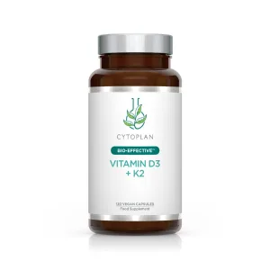 TAIMNE D3- ja K2-VITAMIIN, 60 kapslit. Cytoplan Vitamin D3 + K2