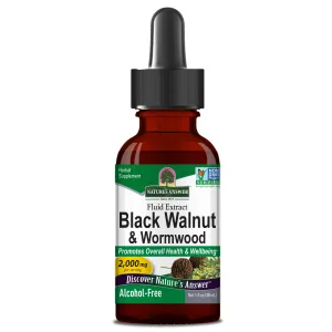 MUSTA PÄHKLI JA KOIROHU EKSTRAKT, alkoholivaba, 30 ml. Nature’s Answer Black Walnut & Wormwood Extract