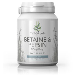 BETAIIN JA PEPSIIN, Cytoplan Betaine&Bepsine, 60 kapslit