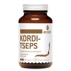 KORDITSEPS – cordyceps sinensis, 90 kapslit, Ecosh