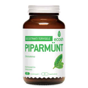 PIPARMÜNDI LEHE EKSTRAKT, Ecosh, Peppermint leaf extract, 90 kapslit