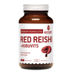 RED REISHI + KIBUVITS, 90 kapslit, Ecosh