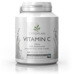VITAMIIN C bioflavonoididega, Cytoplan Vitamin C (Food State),250mg, 60 tabletti