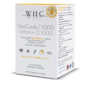 OMEGA-3 KALAÕLI, WHC UnoCardio 1000 + Vitamin D 1000