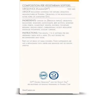 WHC UBIQOR – ubikinool, 60 geelkapslit – koostis, manustamine