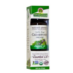 ORGAANILINE SEEDRIPUU EETERLIK ÕLI, Nature’s Answer Organic Cedarwood oil, 15ml