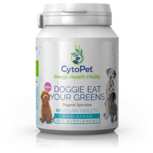 SPIRULINA PULBER KOERTELE, CytoPet Doggie Eat Your Greens, 60 tabletti