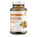 BIOTIIN 5000 μg – iluvitamiin, 90 kapslit, Ecosh