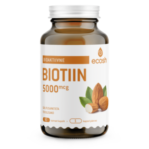 BIOTIIN 5000 μg – iluvitamiin, 90 kapslit, Ecosh