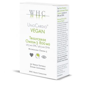Oomega-3 vegan õli mikrovetikatest, WHC UnoCardio Vegan