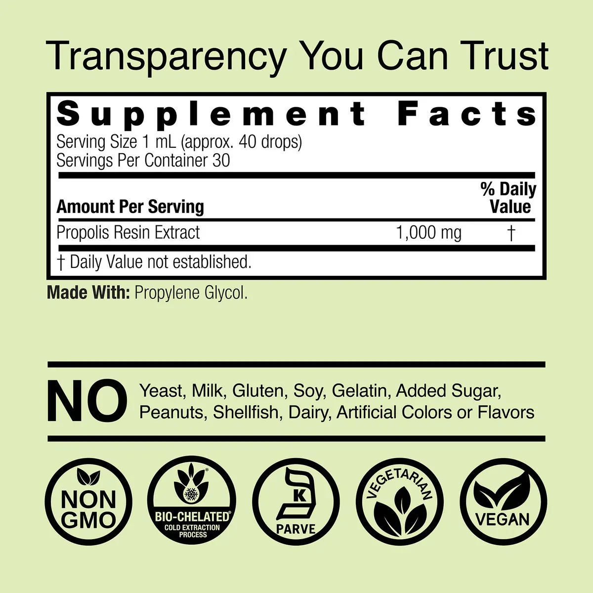 Nature's Answer Propolis Extract, 30 ml - silt