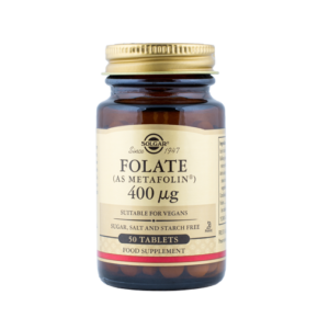 Folaat 400mcg, 50 tabletti, Solgar