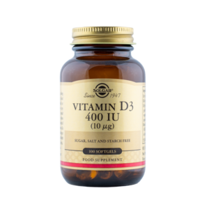 D3-Vitamiin 400IU, 100 kapslit, Solgar
