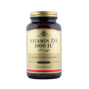 D3-Vitamiin 1000IU, 250 kapslit, Solgar