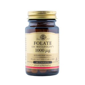 Folaat 1000mcg, 60 tabletti, Solgar