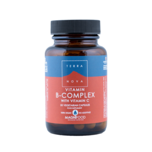 B kompleks + C-vitamiin, 50 kapslit, Terranova, Vegan