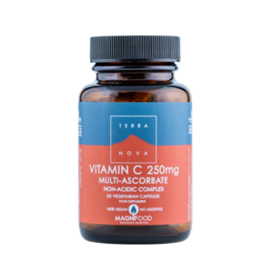 C-vitamiini Mittehappeline multiaskorbaat  kompleks 250 mg, 50 kapslit, Terranova, Vegan