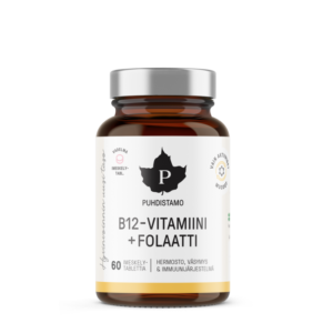 B12 vitamiin + Folaat, 60 kaps, Puhdistamo