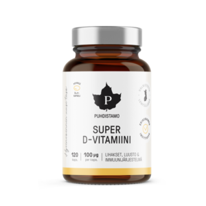 Super D-vitamiin 4000IU, 120 kaps, Puhdistamo