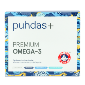 Omega-3, 180 kapslit, Puhdas+