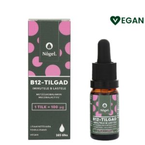 B12-tilgad imikutele ja lastele, metüülkobalamiin MecobalActive®, 100 µg, 10 ml, Nõgel