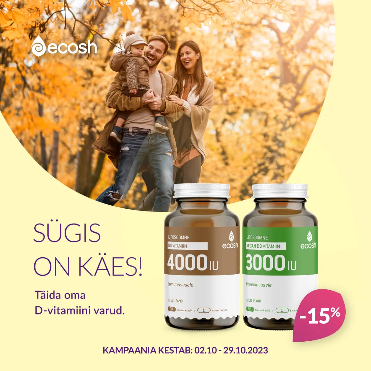 Ecosh Liposoomne D vitamiin kampaania