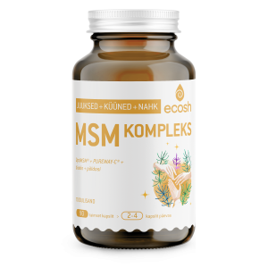 MSM KOMPLEKS- nahale, juustele, küüntele, 90 kapslit, Ecosh