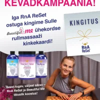 Iga RnA ReSet ostuga kingime Sulle Beautiful Me ühekordse rullmassaaži kinkekaardi!