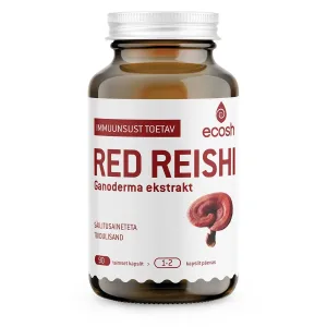 RED REISHI Ganoderma kontsentreeritud seeneekstrakt – 90 kapslit. Ecosh