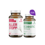 Ecoshi ALLERGIA ENNETUSE KOMBO: Aller Stopp, 90 kapslit + Ecobiotic universaalne , 60 kapslit