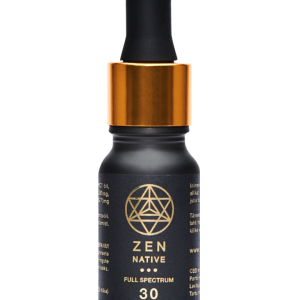 TÄISSPEKTRI CBD ÕLI 3000 mg (30%), 10 ml. Zen Native Full Spectrum CBD Õli