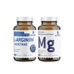 Ecoshi  AKTIIVSE SUVE KOMBO: L-arginiin, 90 kapslit + Magneesium glütsinaat, 90 kapslit