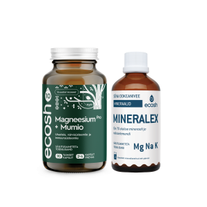 Ecoshi MATKAKOMBO: Mineralex 100ml + Magneesium PRO + mumio, 90 kapslit
