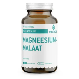 Magneesiummalaat – energiavahetusele ja lihaste tööle, 90 kapsli, Ecosh