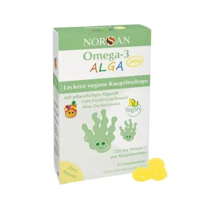 TAIMNE OOMEGA-3, tutti-frutti-maitseline, 45 närimiskommi. Norsan Omega-3 Alga Jelly