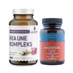 UNE KIT: Ecoshi HEA UNE KOMPLEKS, 90 kapslit + Terranova Magneesiumi kompleks, 50 kapslit