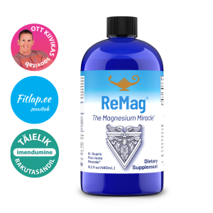ReMag® Liquid Magnesium (toidulisand magneesiumiga), 480ml, RnA ReSet