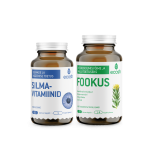 Ecoshi TERAVUSE JA FOOKUSE KOMBO: Silmavitamiinid, 60 kapslit + Fookus, 90 kapslit