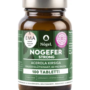 NOGEFER STRONG (endine Superraud) – raud acerola kirsiga, 60 mg, 100 tabletti. Nôgel