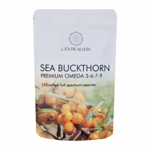 TAIMNE ASTELPAJU OOMEGA 3-6-7-9, 120 geelkapslit. Centralsun Sea Buckthorn Premium Omega 3-6-7-9