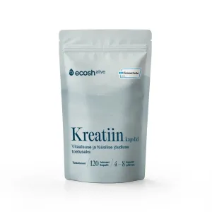 KREATIIN kapslid – aktiivsele eluviisile, 120 kapslit. Ecosh