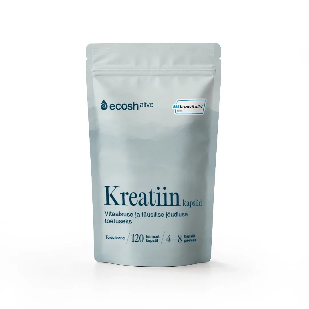 Ecosh KREATIIN kapslid – aktiivsele eluviisile, 120 kapslit