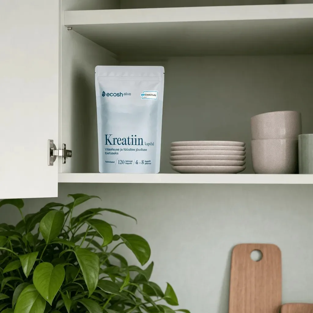 Ecosh KREATIIN kapslid – aktiivsele eluviisile, 120 kapslit – deco