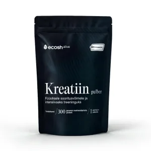 KREATIIN pulber – füüsilisele sooritusvõimele ja treeninguks, 300 g. Ecosh