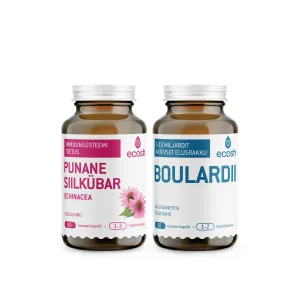 Ecoshi KOGU PERE IMMUUNSUSE KOMBO: Punane siilkübar Echinacea + Boulardii